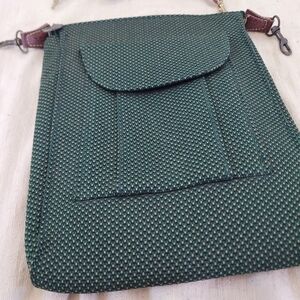 Callaway Golf Vintage Crossbody Bag Green Padded Phone Holder Wallet Pouch Purse